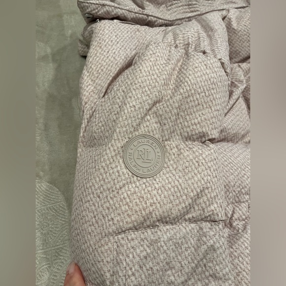 Ralph Lauren Beige faux fur winter coat, S - Picture 4 of 6